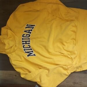 Steve & Barry's Yellow Michigan Hoodie